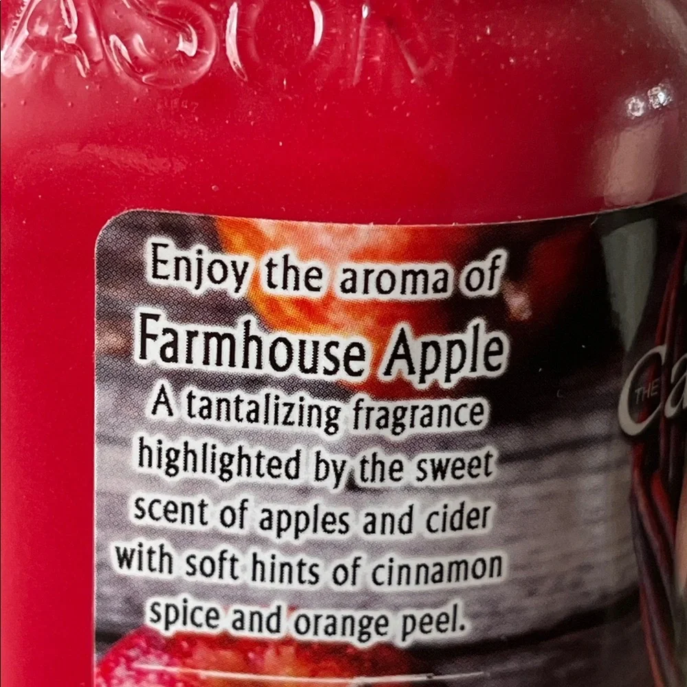 Candle Cottage Farmhouse🍎 Apple Scented Candle-N-Mason Jar 🆕 12.5oz -USA-TN